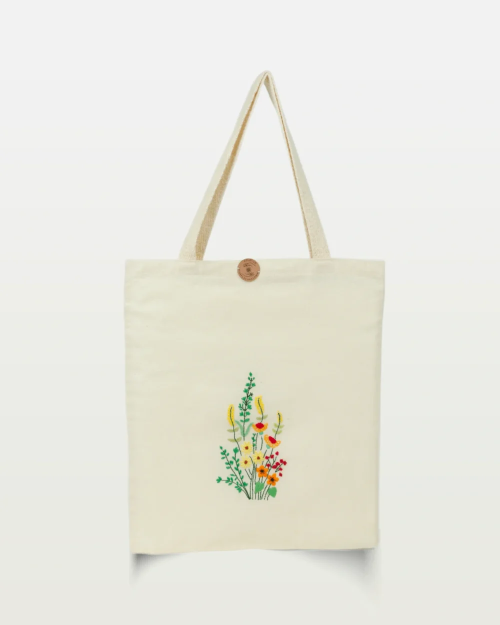 Bolsa Bordada à Mão Primavera (Amarela)